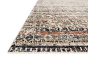 The Theia THE-03 Taupe / Multi Area Rug is a power-loomed polyester pile and rayon area rug that radiates versatile taupe and vibrant multi-toned charm