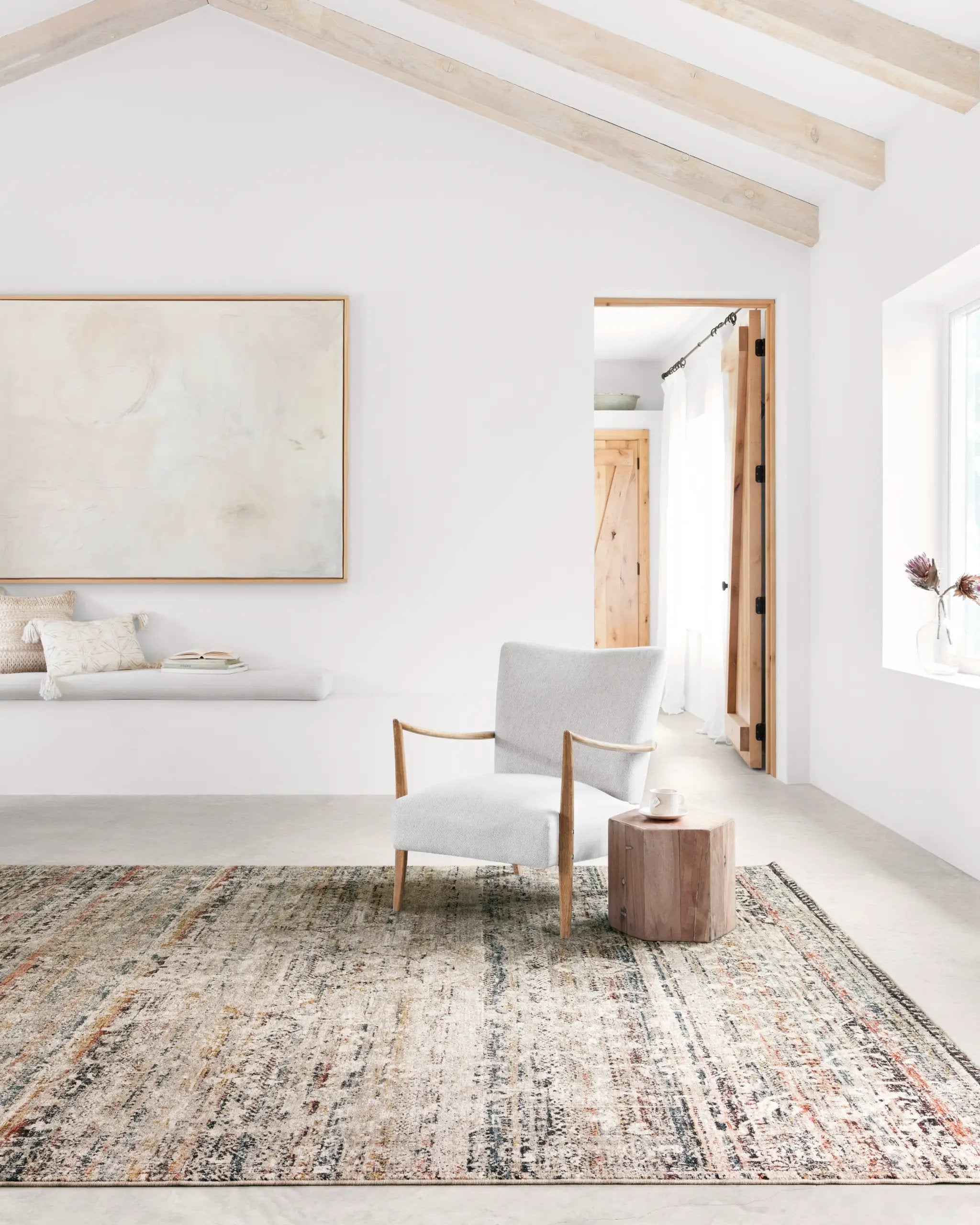Theia THE-03 Taupe / Multi Area Rug by Loloi