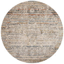 The Theia THE-03 Taupe / Multi Area Rug is a power-loomed polyester pile and rayon area rug that radiates versatile taupe and vibrant multi-toned charm