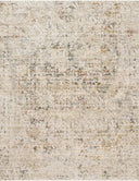 Layered in vibrant multi-toned and warm natural hues, the Theia THE-04 Multi / Natural Area Rug is a power-loomed polyester pile and rayon area rug perfect for any setting
