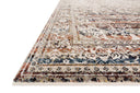 The Theia THE-05 Taupe / Brick Area Rug showcases versatile taupe and rich brick tones in a power-loomed polyester pile and rayon area rug