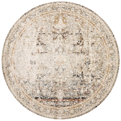 The Theia THE-05 Taupe / Brick Area Rug showcases versatile taupe and rich brick tones in a power-loomed polyester pile and rayon area rug