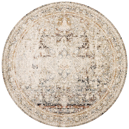 The Theia THE-05 Taupe / Brick Area Rug showcases versatile taupe and rich brick tones in a power-loomed polyester pile and rayon area rug