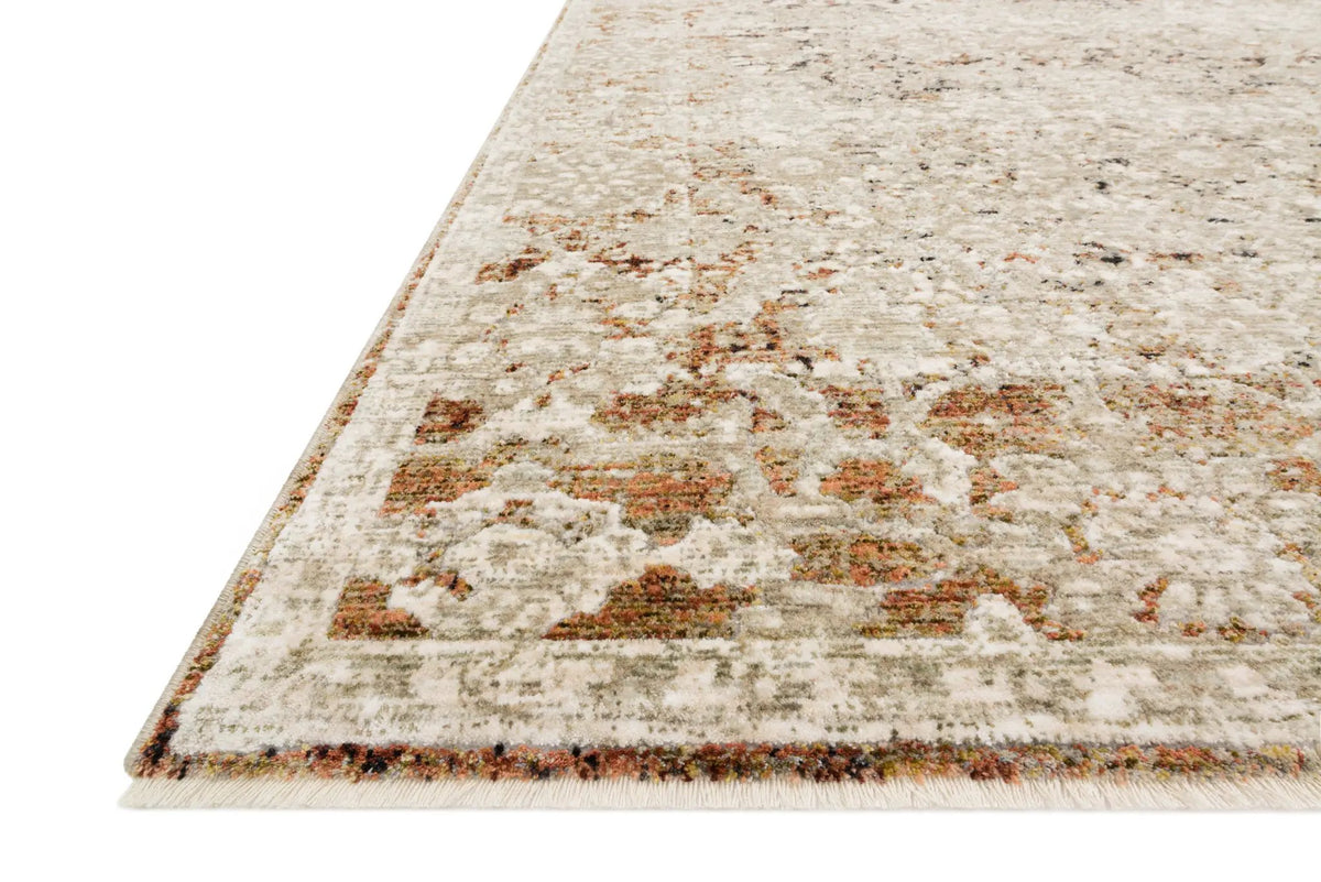 Theia THE-07 Natural / Rust Area Rug by Loloi