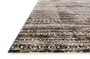The Theia THE-08 Grey / Multi Area Rug pairs elegant grey and vibrant multi-toned tones with a power-loomed polyester pile and rayon area rug for lasting style