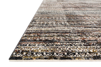 The Theia THE-08 Grey / Multi Area Rug pairs elegant grey and vibrant multi-toned tones with a power-loomed polyester pile and rayon area rug for lasting style