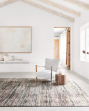 The Theia THE-08 Grey / Multi Area Rug pairs elegant grey and vibrant multi-toned tones with a power-loomed polyester pile and rayon area rug for lasting style