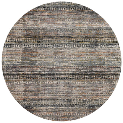 The Theia THE-08 Grey / Multi Area Rug pairs elegant grey and vibrant multi-toned tones with a power-loomed polyester pile and rayon area rug for lasting style