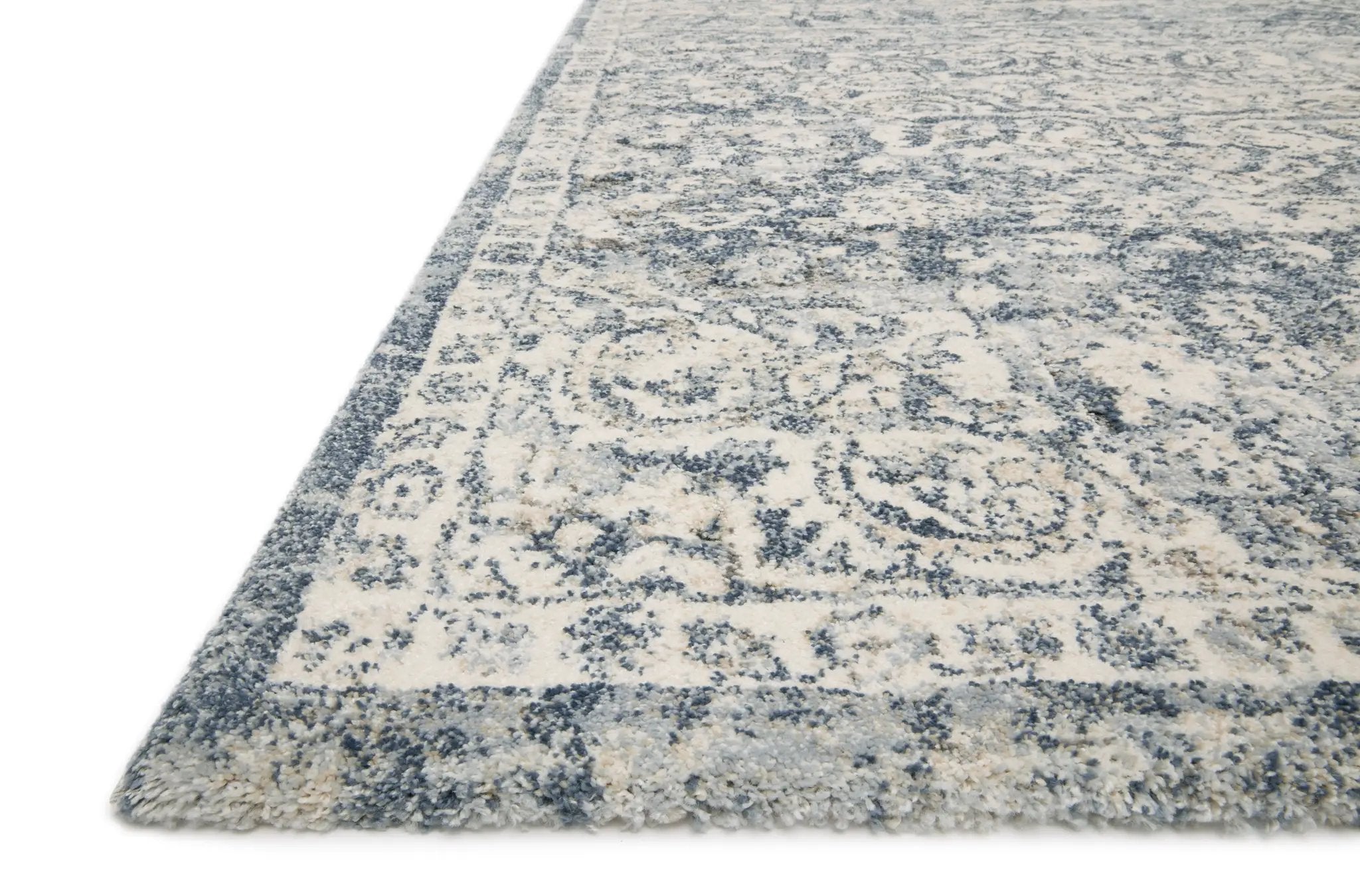Theory THY-02 Ivory / Blue Area Rug by Loloi