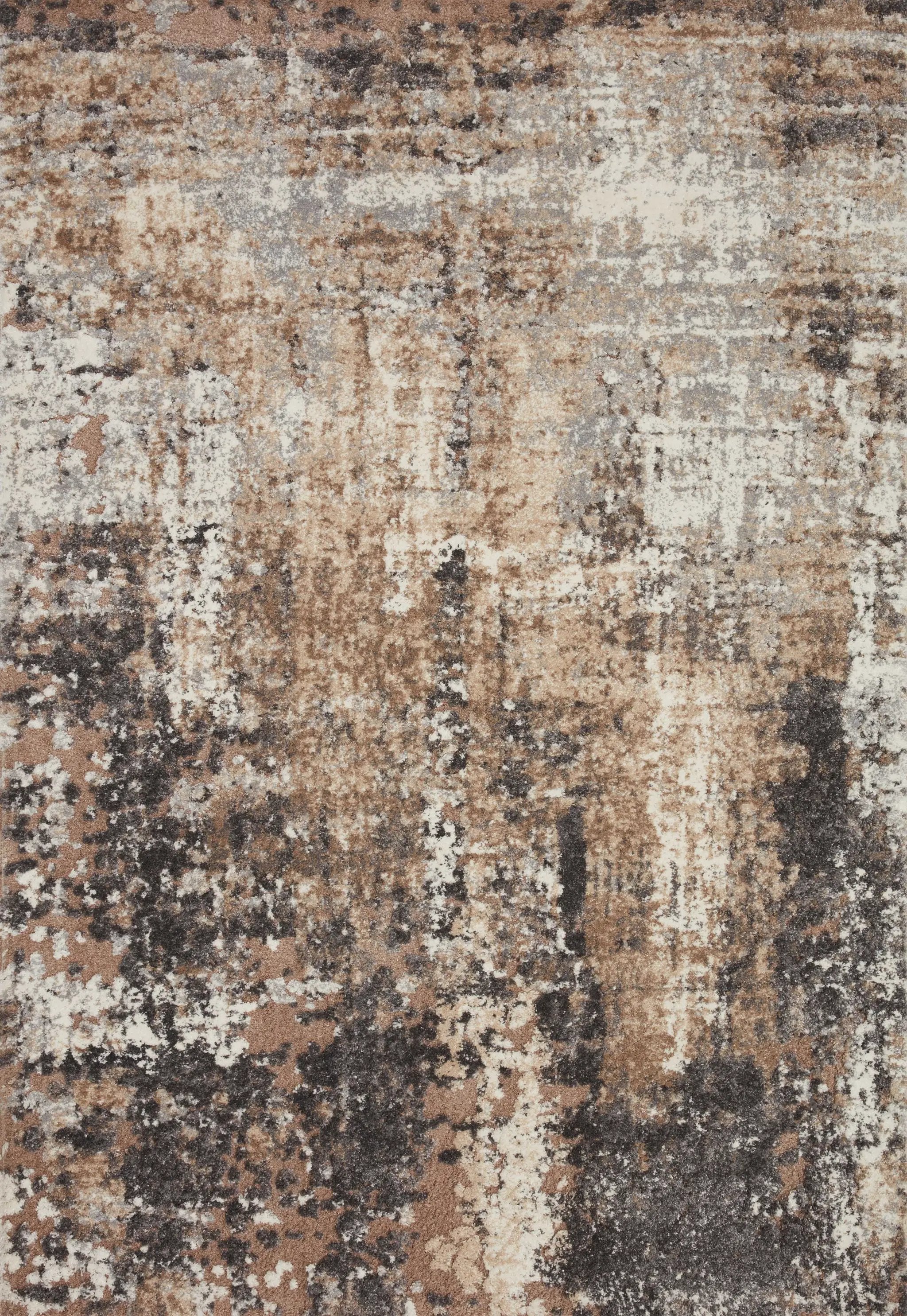 Theory THY-04 Taupe / Grey Area Rug by Loloi