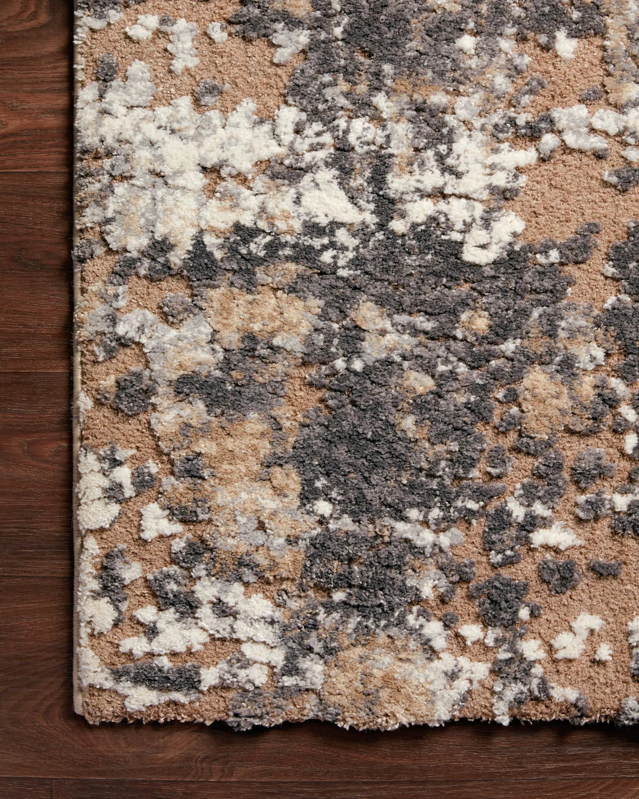 Theory THY-04 Taupe / Grey Area Rug by Loloi