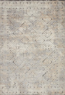 The Theory THY-05 Grey / Sand Area Rug delivers elegant grey and sandy beauty and transitional elegance in a power-loomed polypropylene and polyester area rug
