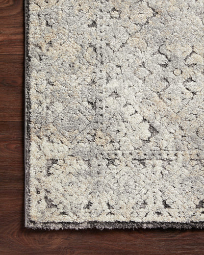 The Theory THY-05 Grey / Sand Area Rug delivers elegant grey and sandy beauty and transitional elegance in a power-loomed polypropylene and polyester area rug