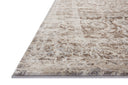 Designed with transitional artistry in luxurious mocha and warm natural hues, the Theory THY-06 Mocha / Natural Area Rug is a power-loomed polypropylene and polyester area rug that stands out