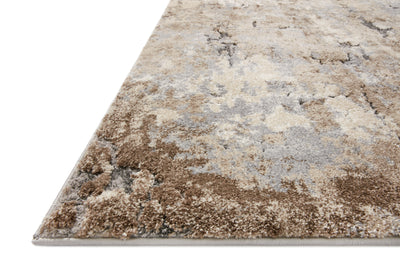 The Theory THY-09 Dove / Bark Area Rug offers gentle dove and grounded bark sophistication and transitional charm in a power-loomed polypropylene and polyester area rug