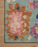 A hand-tufted wool area rug with floral and high-low textured flair in spa and vibrant multi-toned tones, the Tilly TIL-01 Spa / Multi Area Rug anchors any room