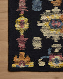 With dramatic midnight and vibrant multi-toned hues and floral and high-low textured styling, the Tilly TIL-04 Midnight / Multi Area Rug is a hand-tufted wool area rug that elevates any room