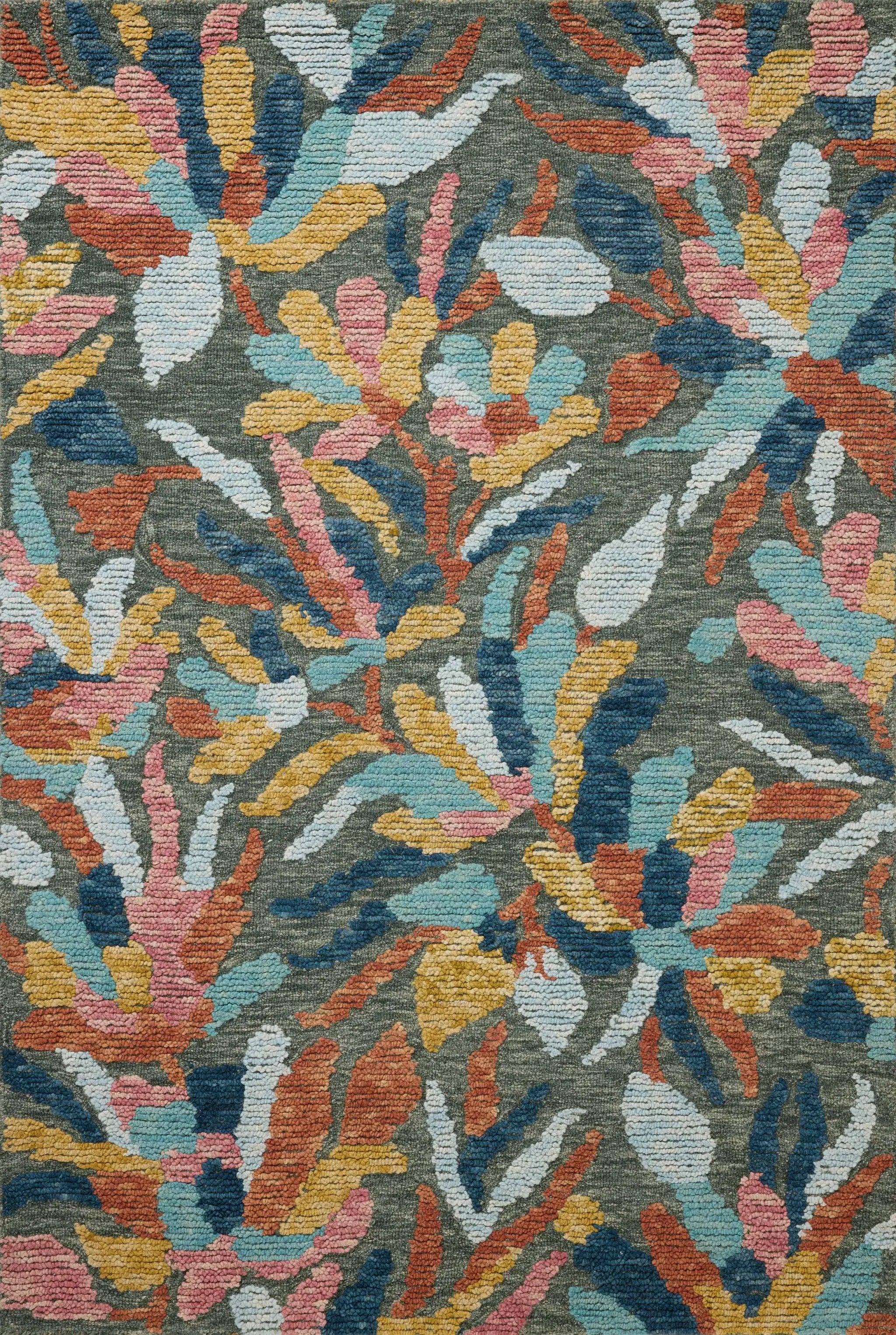 Tilly TIL-05 Green / Multi Area Rug by Loloi