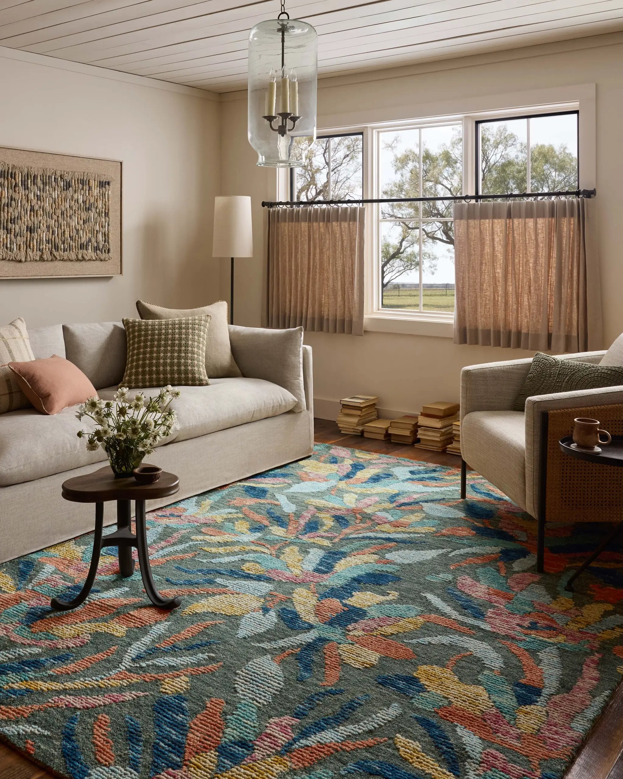Tilly TIL-05 Green / Multi Area Rug by Loloi