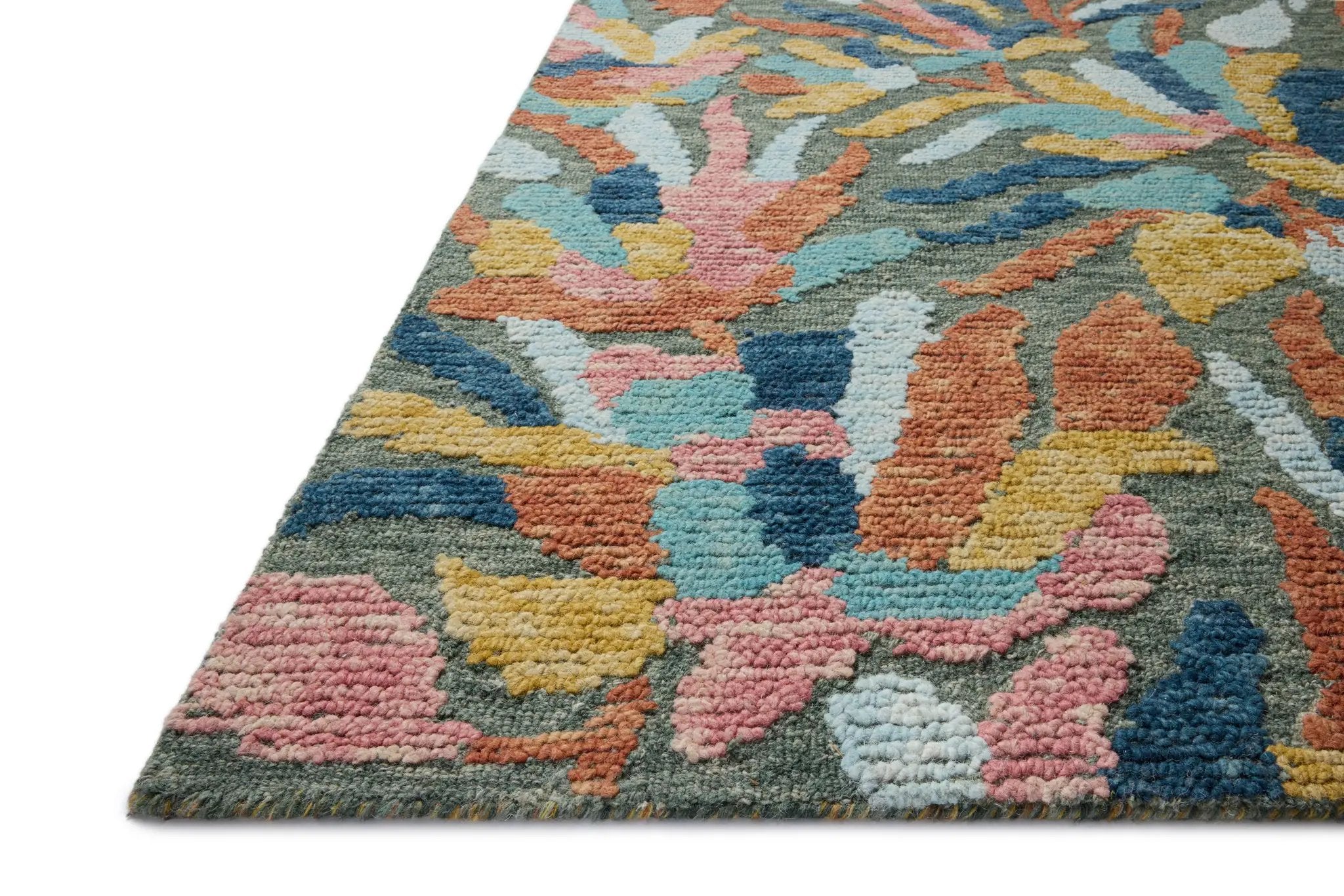 Tilly TIL-05 Green / Multi Area Rug by Loloi