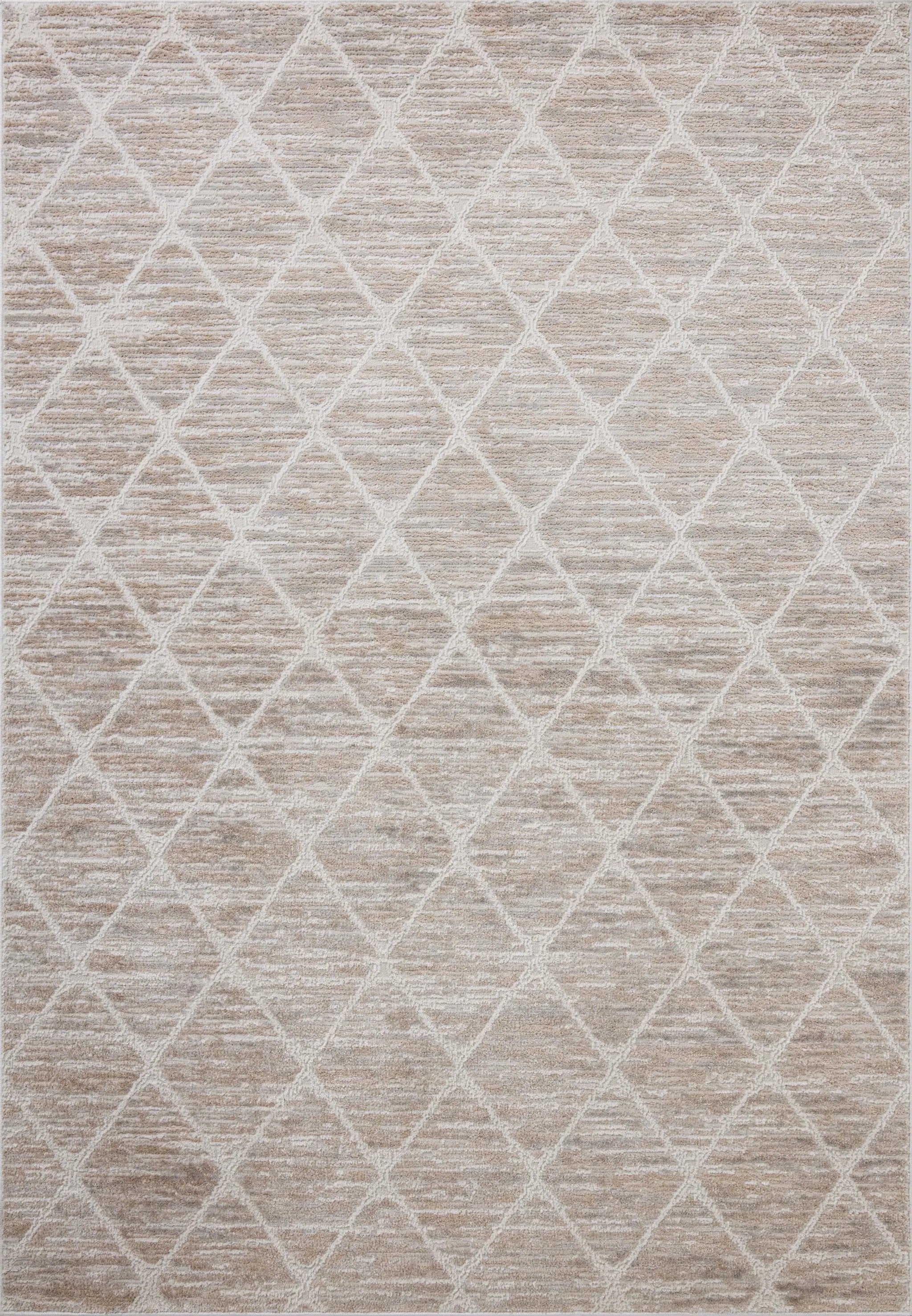 Townes TOW-01 Pebble / Beige Area Rug by Loloi