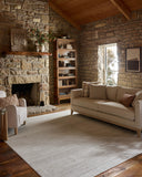 The Townes TOW-02 Beige / Ivory Area Rug delivers warm beige and refined ivory beauty and abstract elegance in a power-loomed polyester area rug