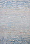 The Townes TOW-07 Natural / Sky Area Rug offers warm natural and breezy sky-blue sophistication and abstract charm in a power-loomed polyester area rug