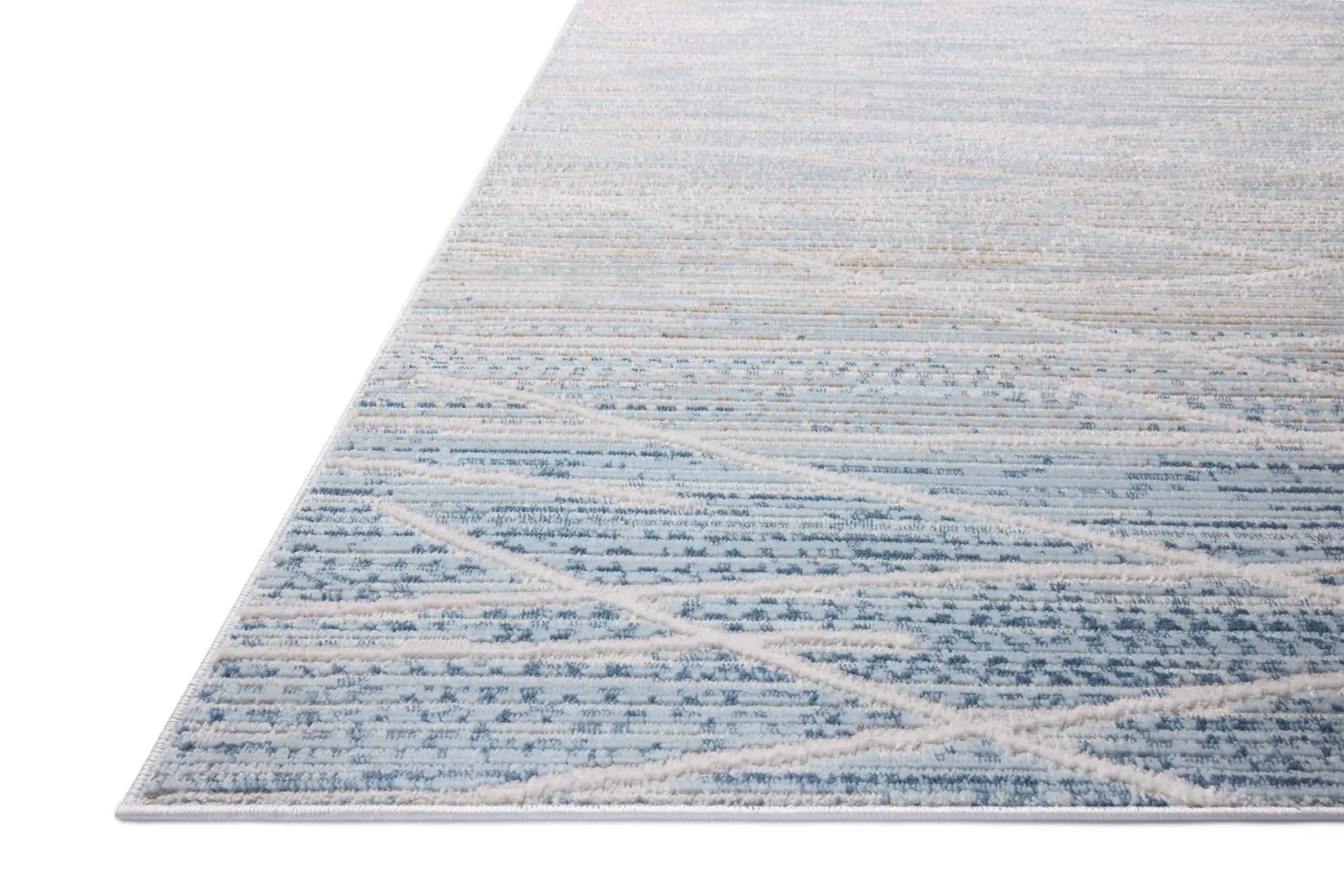 Townes TOW-07 Natural / Sky Area Rug by Loloi