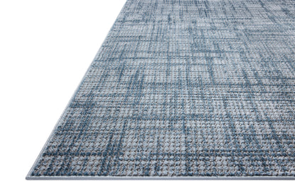 Expertly crafted as a power-loomed polyester area rug with abstract artistry, the Townes TOW-08 Grey / Denim Area Rug captures elegant grey and casual denim tones beautifully