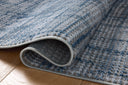Expertly crafted as a power-loomed polyester area rug with abstract artistry, the Townes TOW-08 Grey / Denim Area Rug captures elegant grey and casual denim tones beautifully