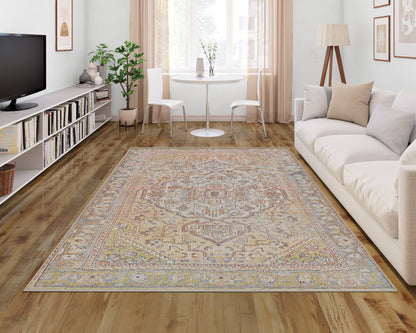 Couristan Imperial Kirman V002-1002 Apricot Area Rug