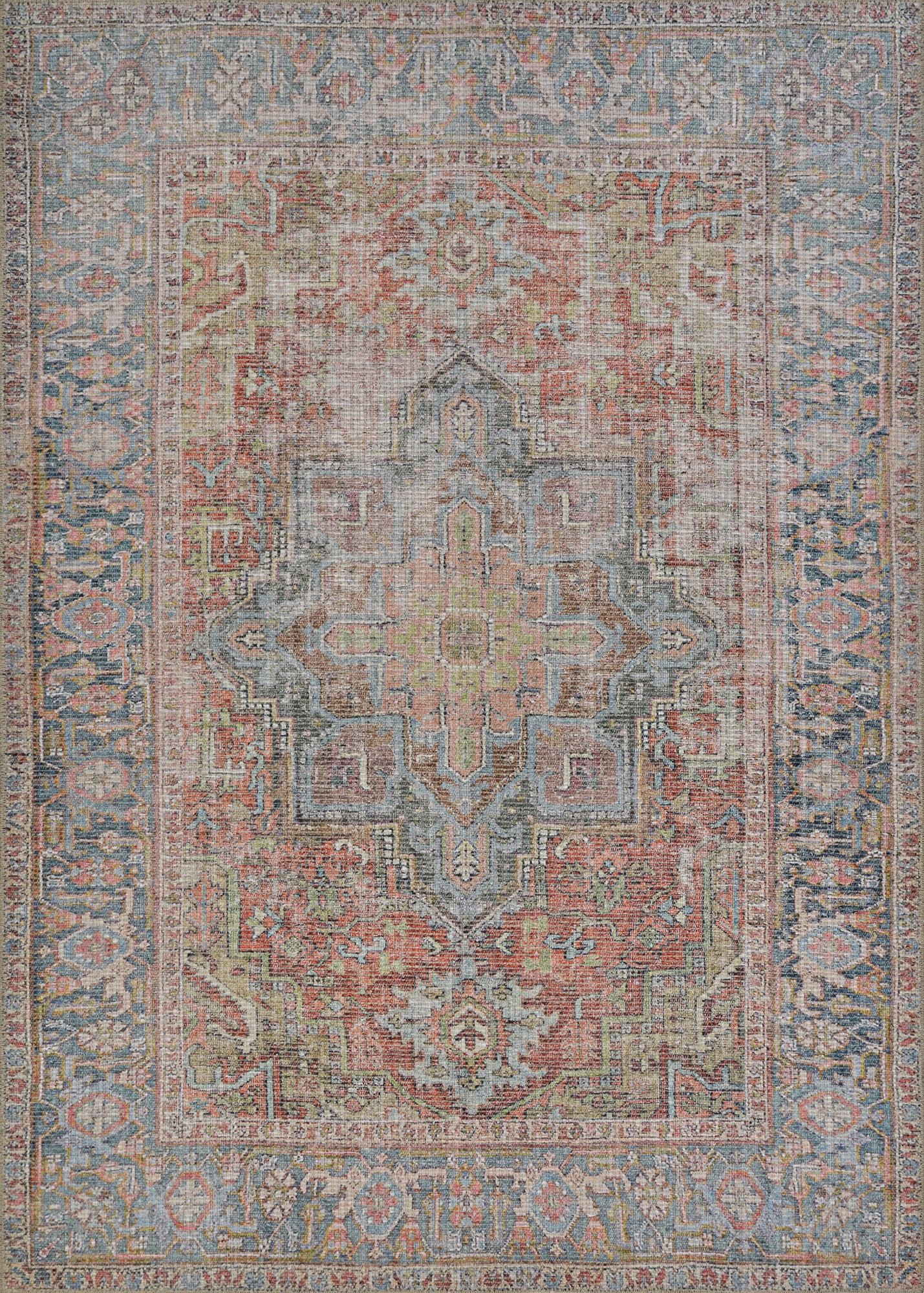 Couristan Imperial Heriz V005-1005 Rust Area Rug