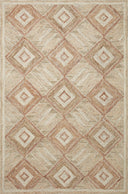 Expertly crafted as a hand-tufted 100% wool area rug with graphic artistry, the Varena VAR-01 Sand / clay Area Rug captures sandy and earthy clay tones beautifully
