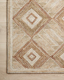 Expertly crafted as a hand-tufted 100% wool area rug with graphic artistry, the Varena VAR-01 Sand / clay Area Rug captures sandy and earthy clay tones beautifully