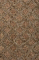 Finished in warm rust and grounded bark tones with graphic styling, the Varena VAR-03 Rust / Bark Area Rug is a hand-tufted 100% wool area rug for modern living