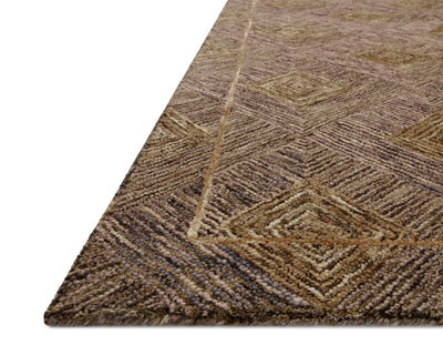 A hand-tufted 100% wool area rug with graphic design in regal plum and radiant gold hues, the Varena VAR-04 Plum / Gold Area Rug is a standout in any décor