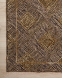A hand-tufted 100% wool area rug with graphic design in regal plum and radiant gold hues, the Varena VAR-04 Plum / Gold Area Rug is a standout in any décor