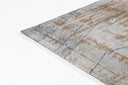 Momeni Vera VRA-2 Blue Area Rug, modern abstract rug with blue and ivory architectural pattern