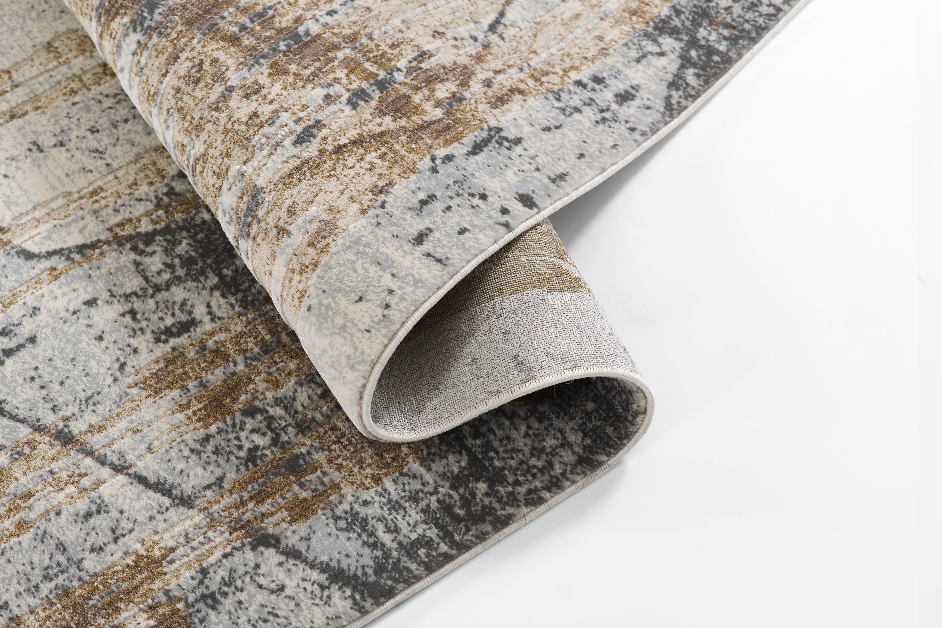 Momeni Vera VRA-2 Blue Area Rug, modern abstract rug with blue and ivory architectural pattern