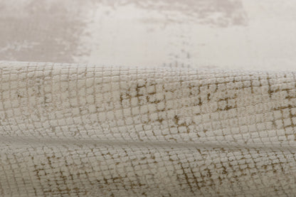 Momeni Vera VRA-4 Ivory Area Rug, a contemporary rug with a distressed patchwork design