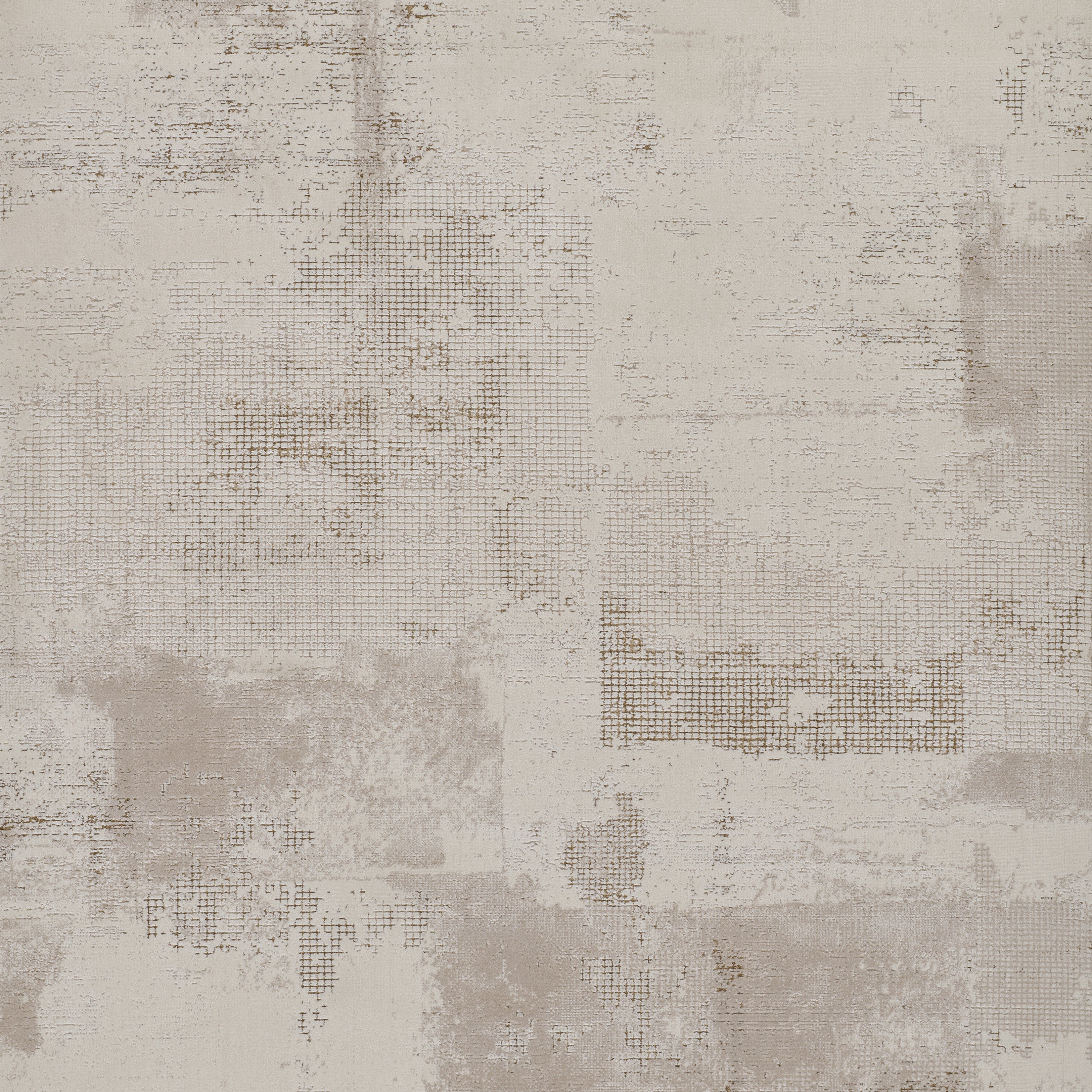 Momeni Vera VRA-4 Ivory Area Rug, a contemporary rug with a distressed patchwork design