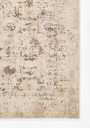 Momeni Vera VRA-5 Beige Area Rug, traditional-inspired rug with distressed medallion pattern