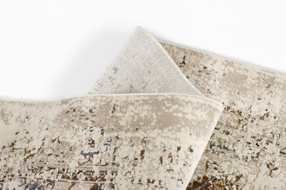 Momeni Vera VRA-5 Beige Area Rug, traditional-inspired rug with distressed medallion pattern