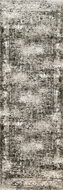 The Viera VR-03 Ash Area Rug highlights modern ash tones and contemporary and vintage texture in a beautifully made power-loomed polypropylene and polyester area rug