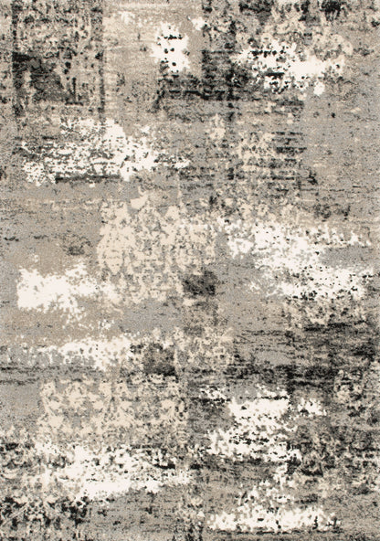 Dressed in elegant grey hues with contemporary and vintage detail, the Viera VR-04 Grey Area Rug is a power-loomed polypropylene and polyester area rug that completes any room