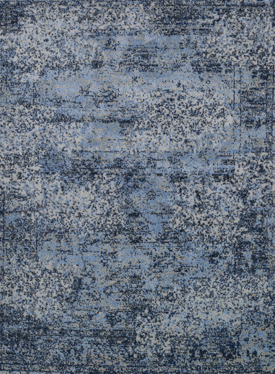 The Viera VR-06 Lt. Blue / Grey Area Rug transforms any space with light blue and elegant grey tones and contemporary and vintage design in a power-loomed polypropylene and polyester area rug