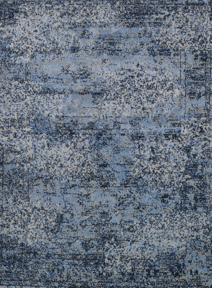 The Viera VR-06 Lt. Blue / Grey Area Rug transforms any space with light blue and elegant grey tones and contemporary and vintage design in a power-loomed polypropylene and polyester area rug