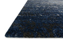 A power-loomed polypropylene and polyester area rug in elegant grey and classic navy tones with contemporary and vintage motifs, the Viera VR-07 Grey / Navy Area Rug grounds your room beautifully