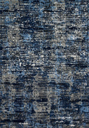 Layered in dark blue and elegant grey hues with contemporary and vintage patterns, the Viera VR-09 Dark Blue / Grey Area Rug is a power-loomed polypropylene and polyester area rug perfect for any setting