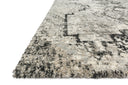 The Viera VR-10 Grey / Black Area Rug showcases elegant grey and dramatic black tones in a power-loomed polypropylene and polyester area rug with contemporary and vintage style